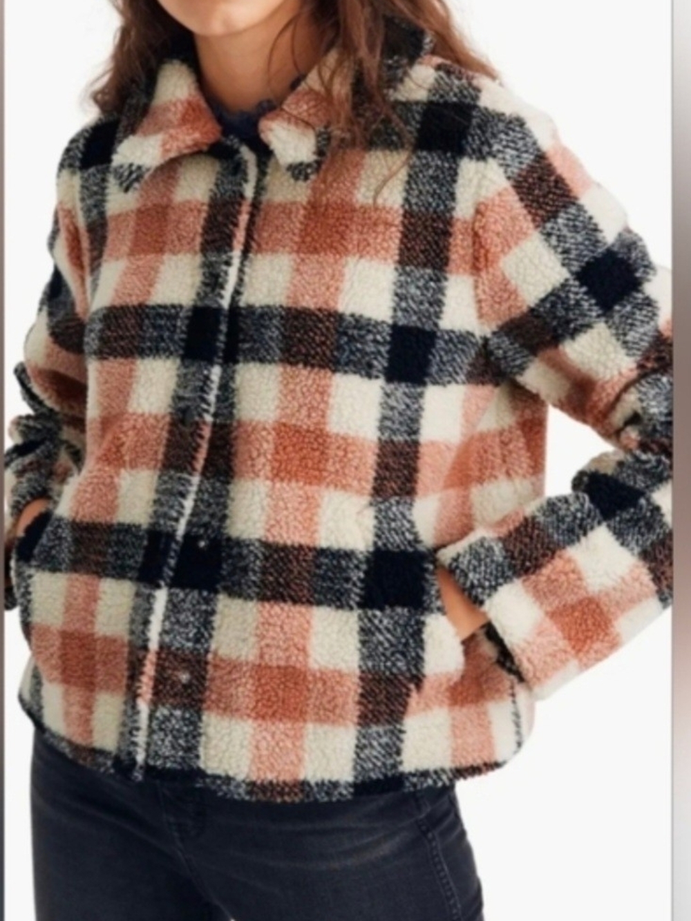 Madewell Sherpa Hazlewood Jacket, S, Preowned